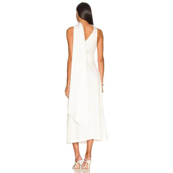 MISHA Estra Dress in Ivory maxi one shoulder - Picture 2 of 9